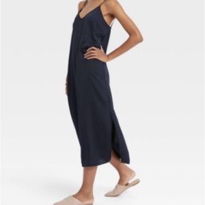 a new day Women’s Navy Blue  Midi Dress M